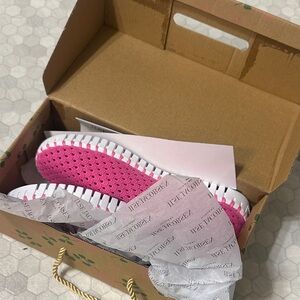 Ilse Jacobsen Pink and White Sneakers